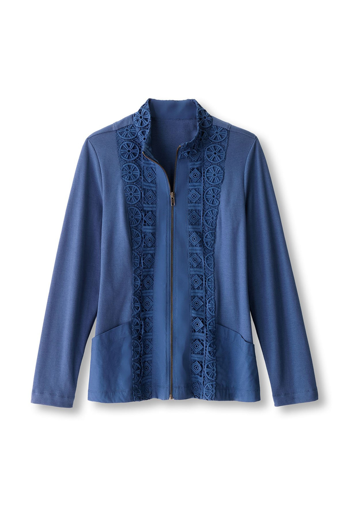 Eyelet Zip Jacket