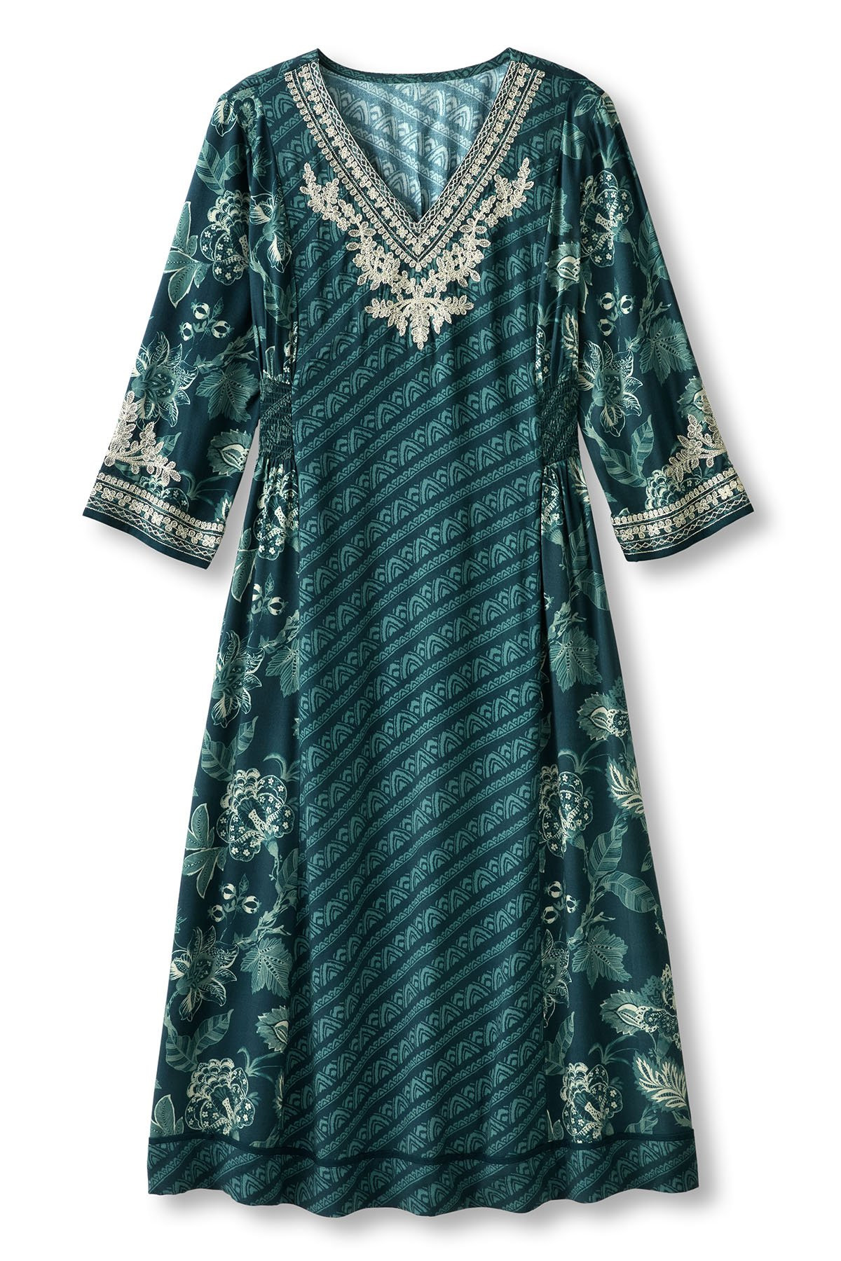 Dreamweaver 3/4 Slv Midi Dress - thumbnail 2