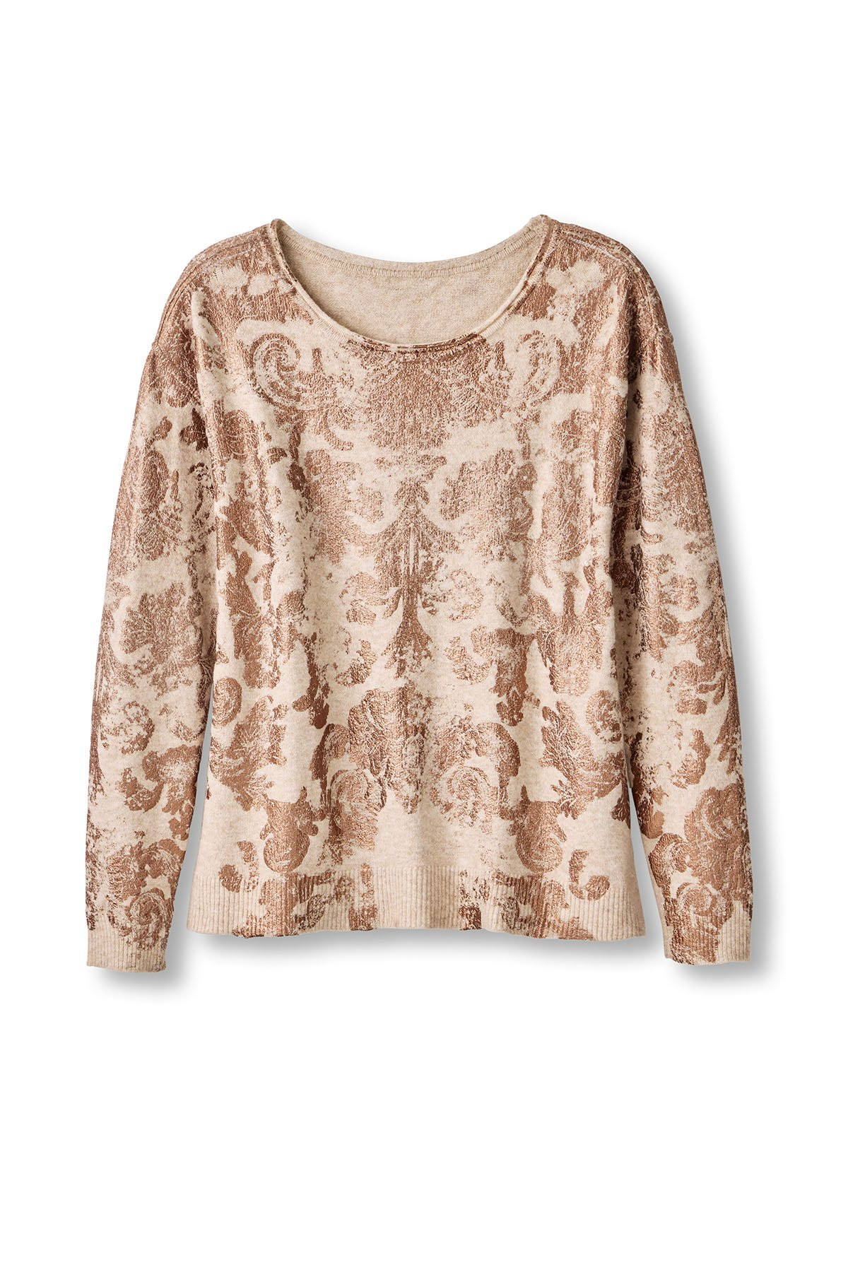 Foil Print Pullover Sweater - thumbnail 2