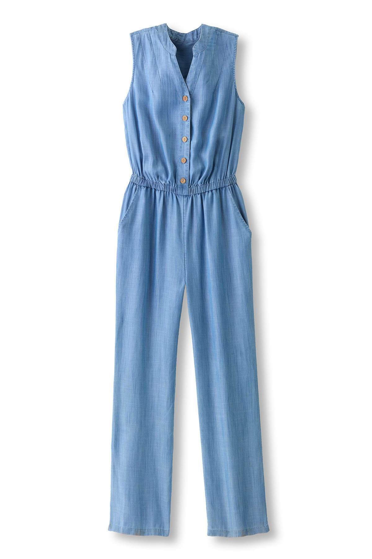 TENCEL™ S/L Straight Leg Jumpsuit - thumbnail 2