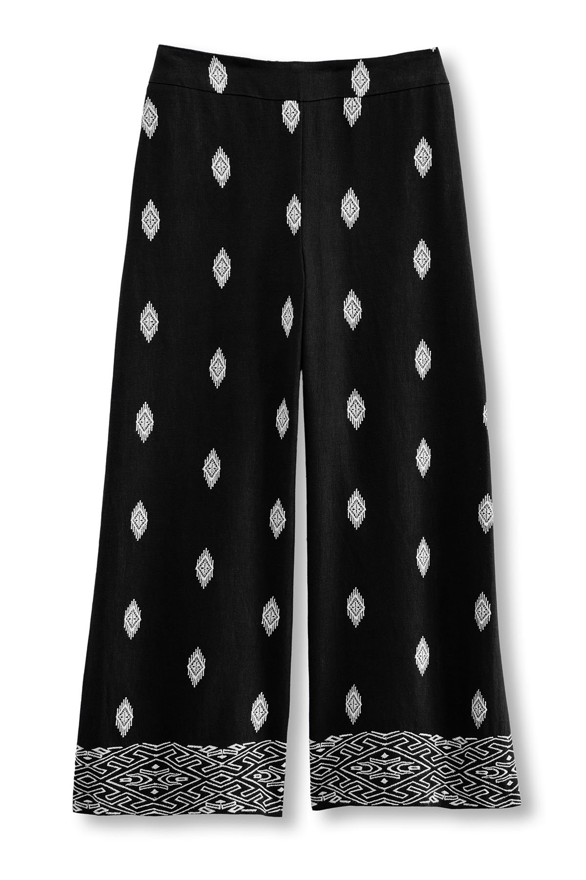 Lohara Linen Blend Crop Pants - thumbnail 2