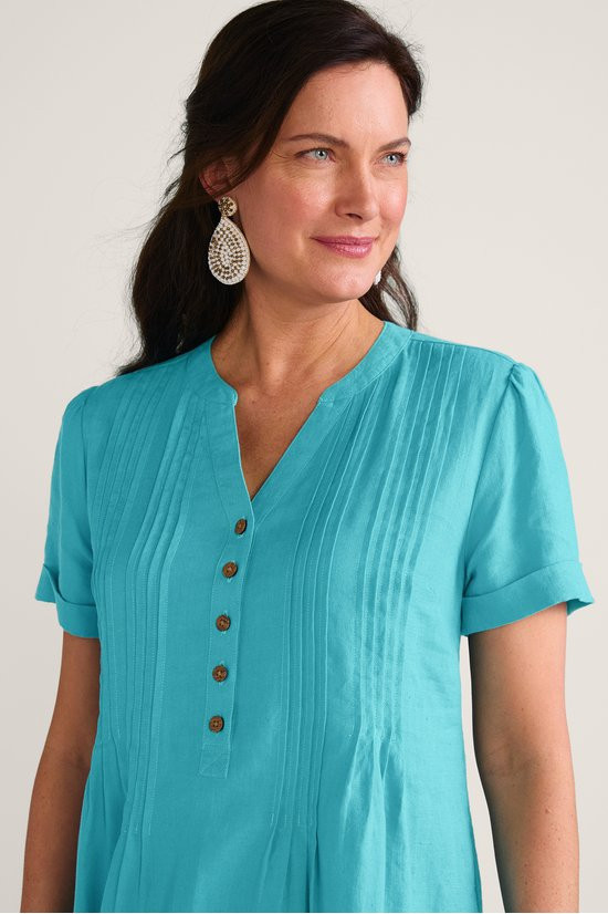 Daelia Linen Dress - thumbnail 4