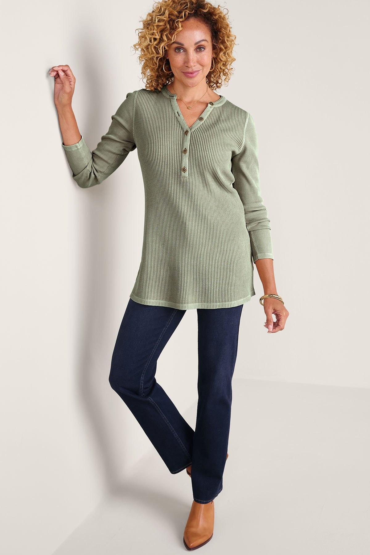 Glenda Waffle Tunic - thumbnail 2