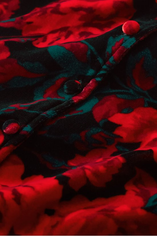 Icon Silk Velvet Poets Tunic Shirt - thumbnail 6