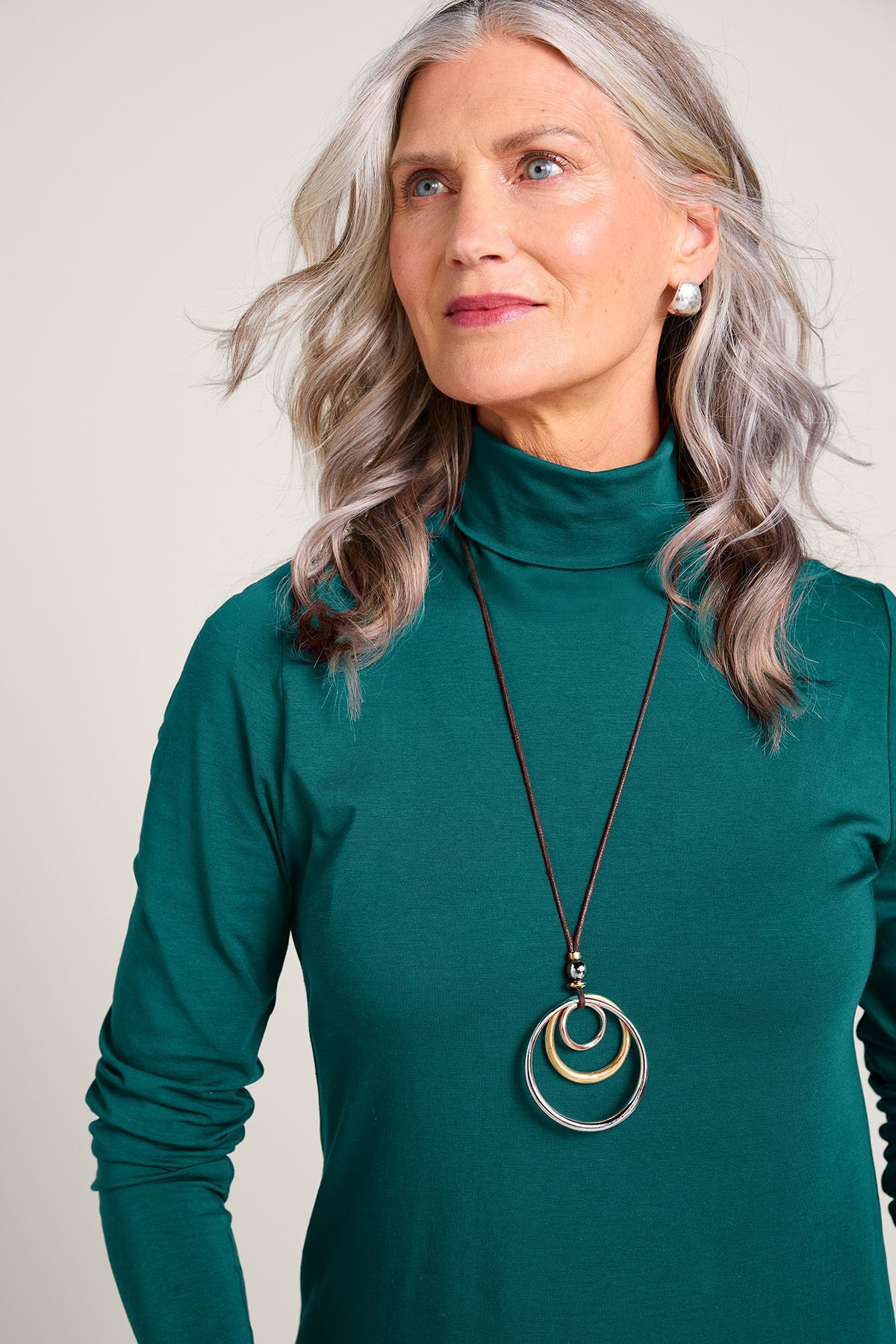 Long Sleeve Pima Turtleneck - thumbnail 5