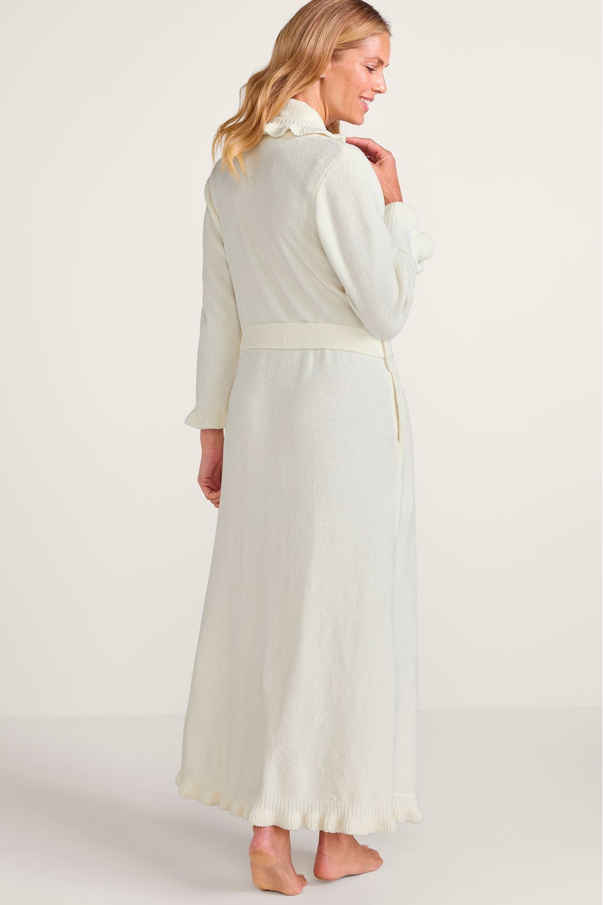 All Is Calm Chenille Ruffled Robe - thumbnail 3