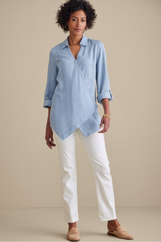Washed TENCEL™ Tunic - thumbnail 3