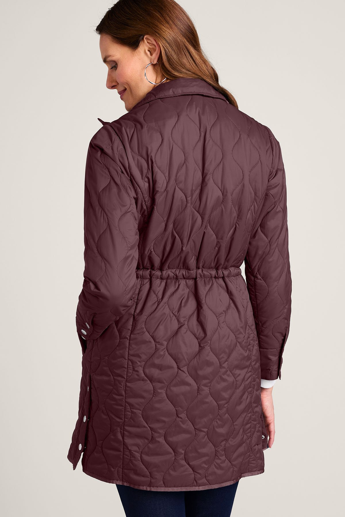 Daybreaker Lightweight Quilted Coat - thumbnail 4