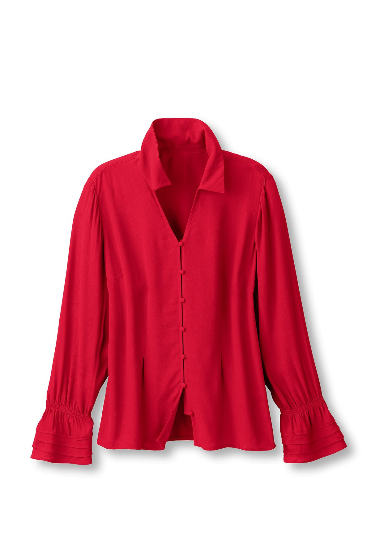 Crepe Btn Front Blouse - thumbnail 3