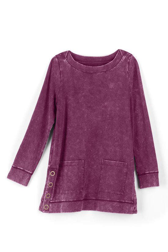Colorful Washed Make It Snappy Tunic - thumbnail 3