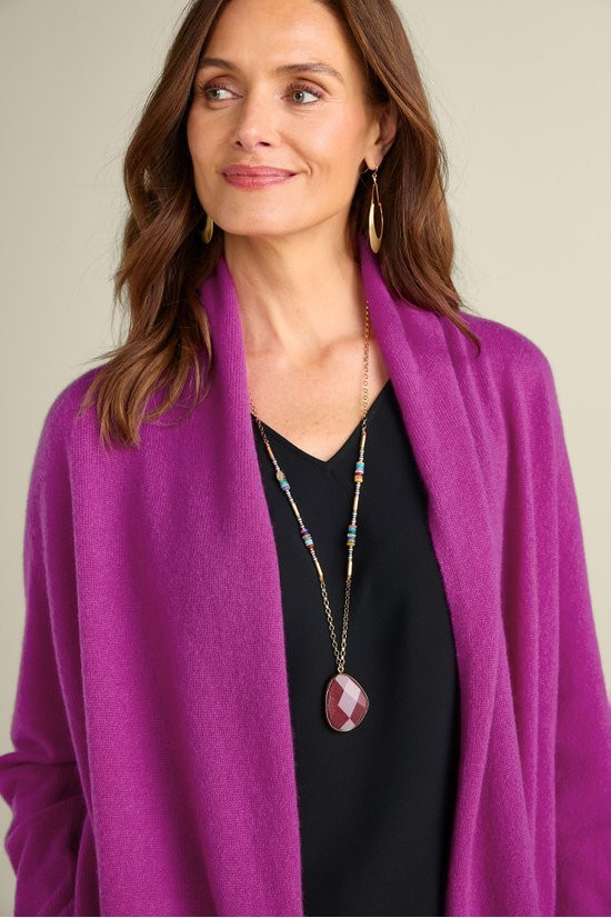Izzy Cashmere Long Cardigan - thumbnail 5