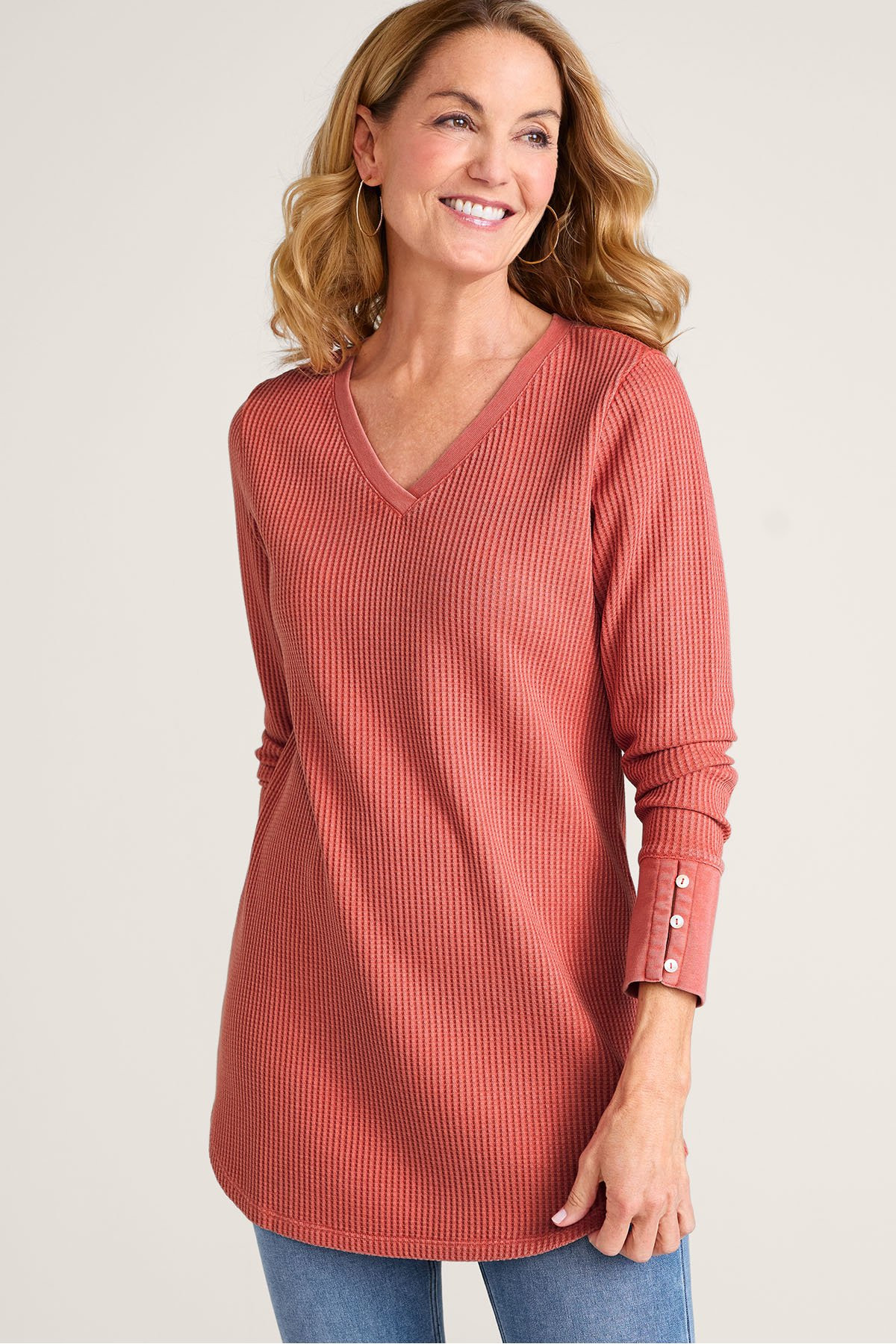 Arabella Waffle Knit Tunic - thumbnail 8