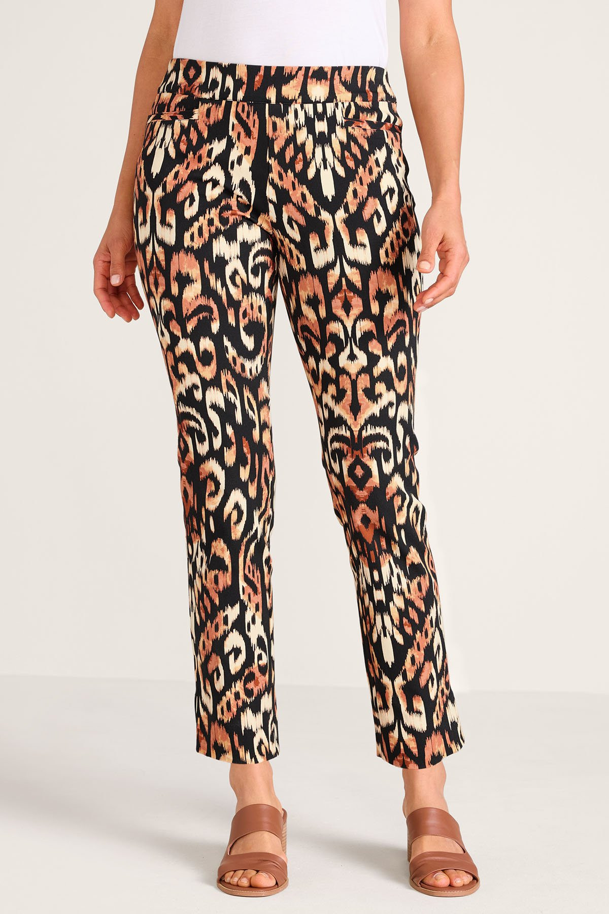 Superla Ikat Aura Slim Leg Ankle Pants - thumbnail 4