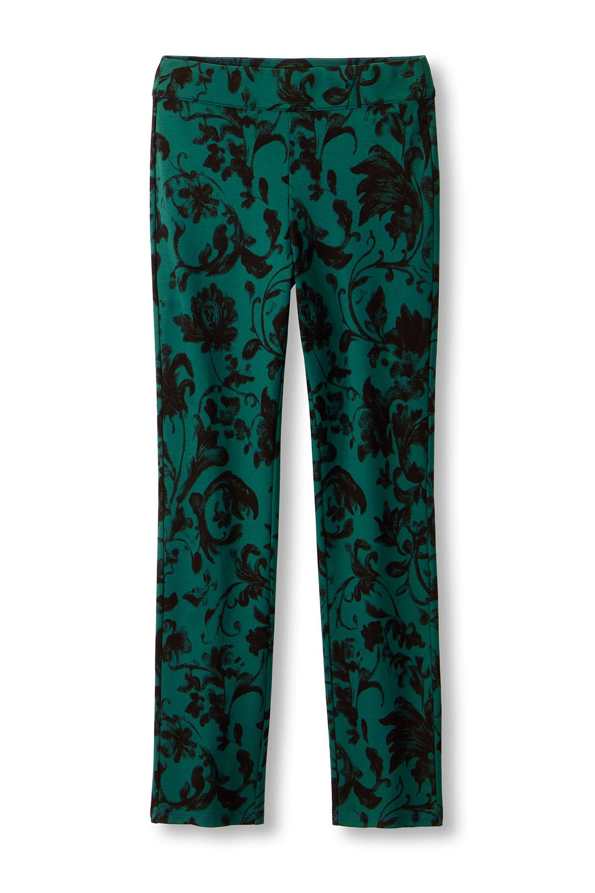 AnyWear Ponte Damask Pull On Slim Pants - thumbnail 2