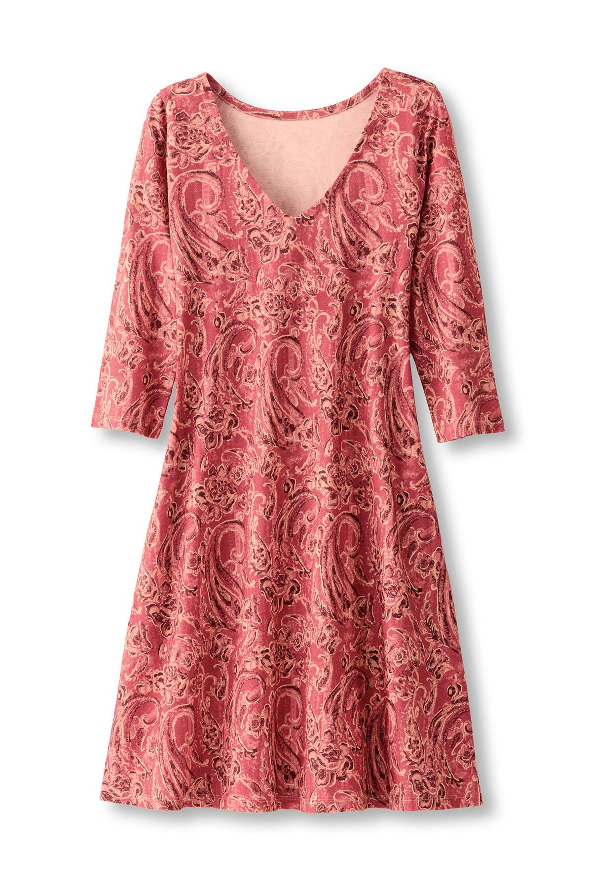 Santiago Gaia Paisley ¾ Slv Short Dress - thumbnail 2