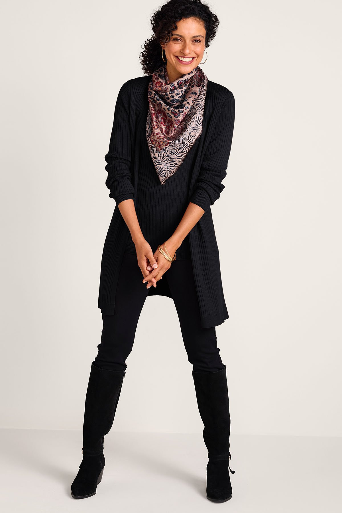 Scoop Neck Ribbed Sweater Tank - thumbnail 10
