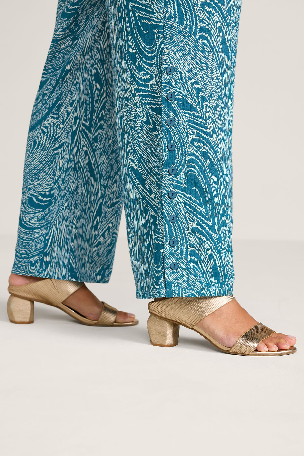 Oceo Crinkle Gauze Wide-Leg Pants - thumbnail 4