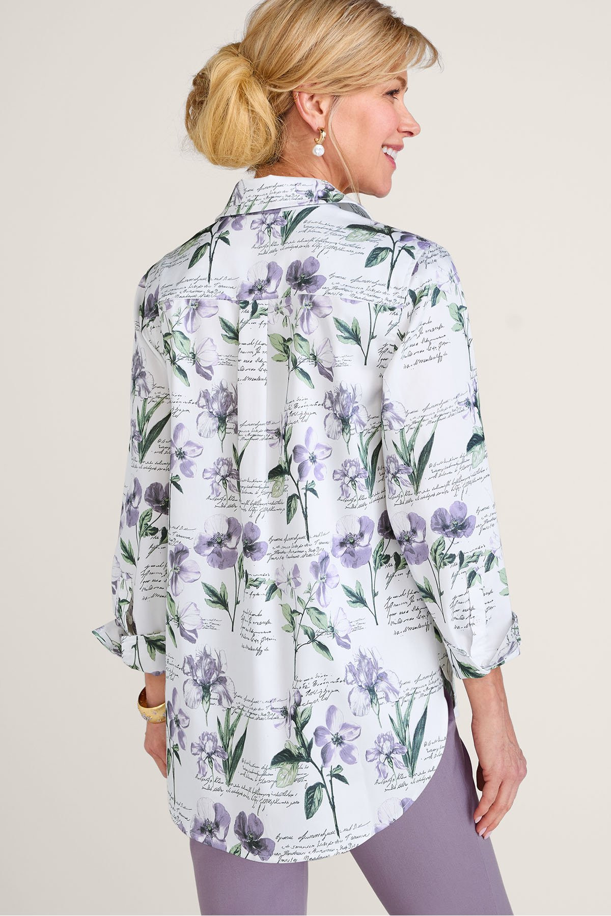 Easy Care Stretch Woven LS Big Shirt - thumbnail 4