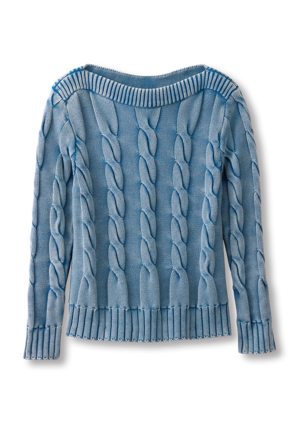 Lofty Cable Boatneck Swtr - thumbnail 2