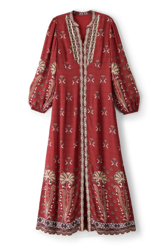 Mandolin Long Sleeve Maxi Dress - thumbnail 2