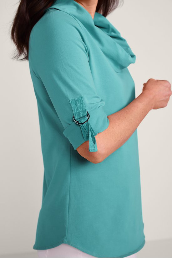 Madison Cowl Neck Tee - thumbnail 5