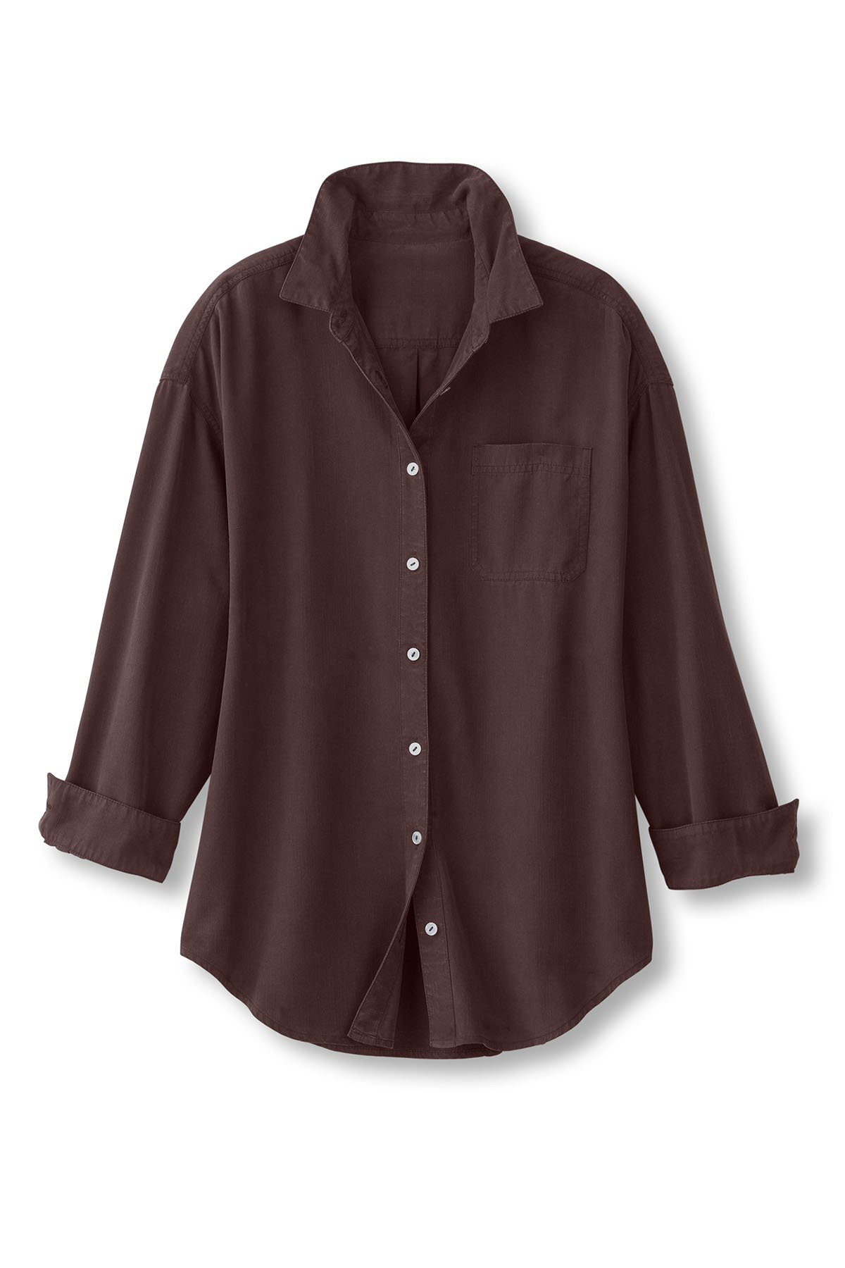 Je Veux Long Sleeve TENCEL™ Big Shirt - thumbnail 3