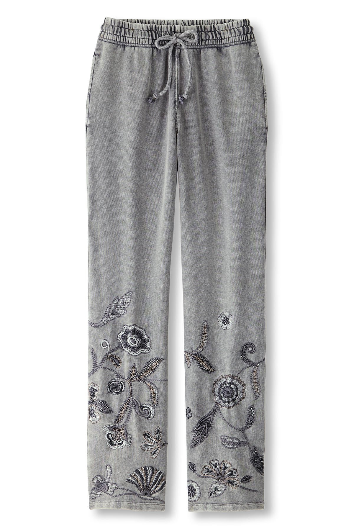 Fleur De French Terry Pull-On Pants - thumbnail 2