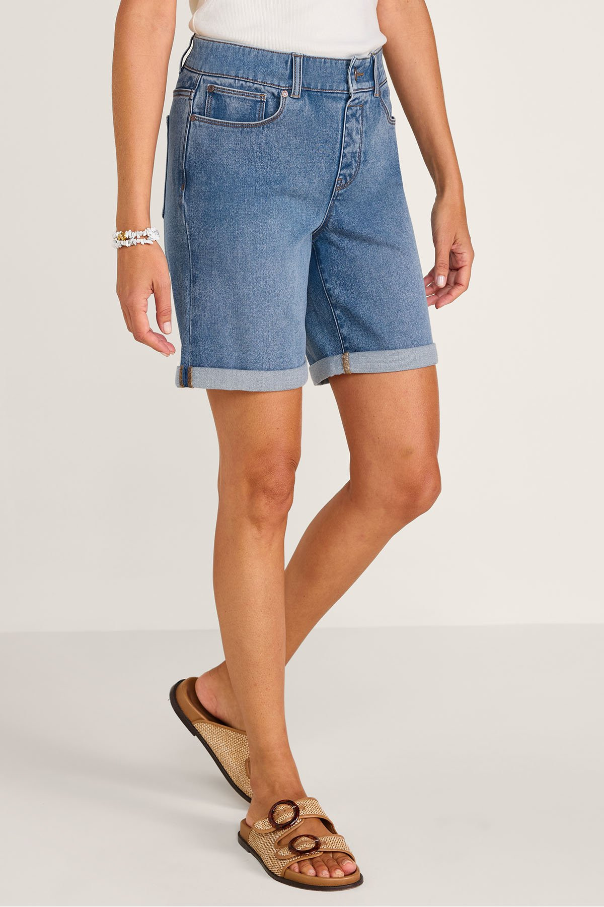 Ultimate Denim Pull On Relaxed Shorts