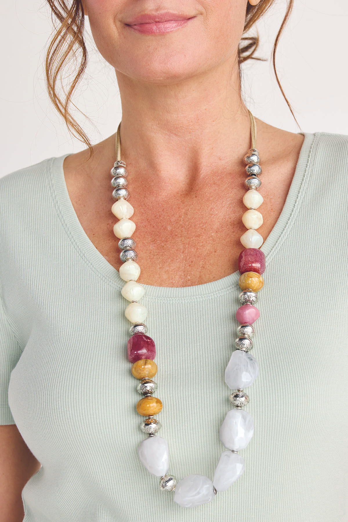 Matilda Multi Stone Necklace - thumbnail 2