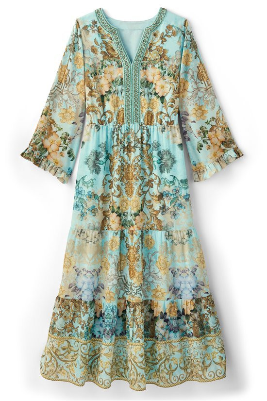 Baroque Maxi Dress - thumbnail 2