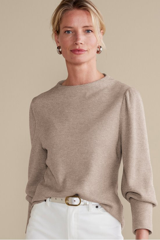 Melina Waffle Pullover