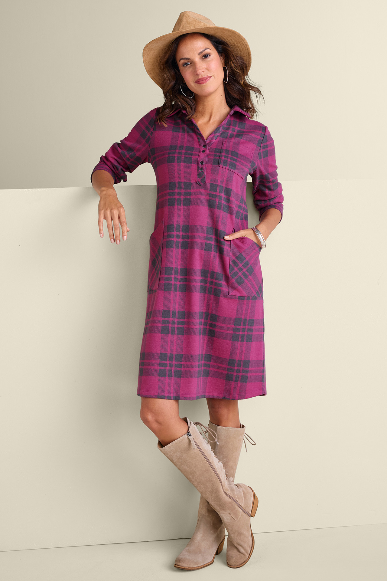 Paramount Plaid Dress - thumbnail 3
