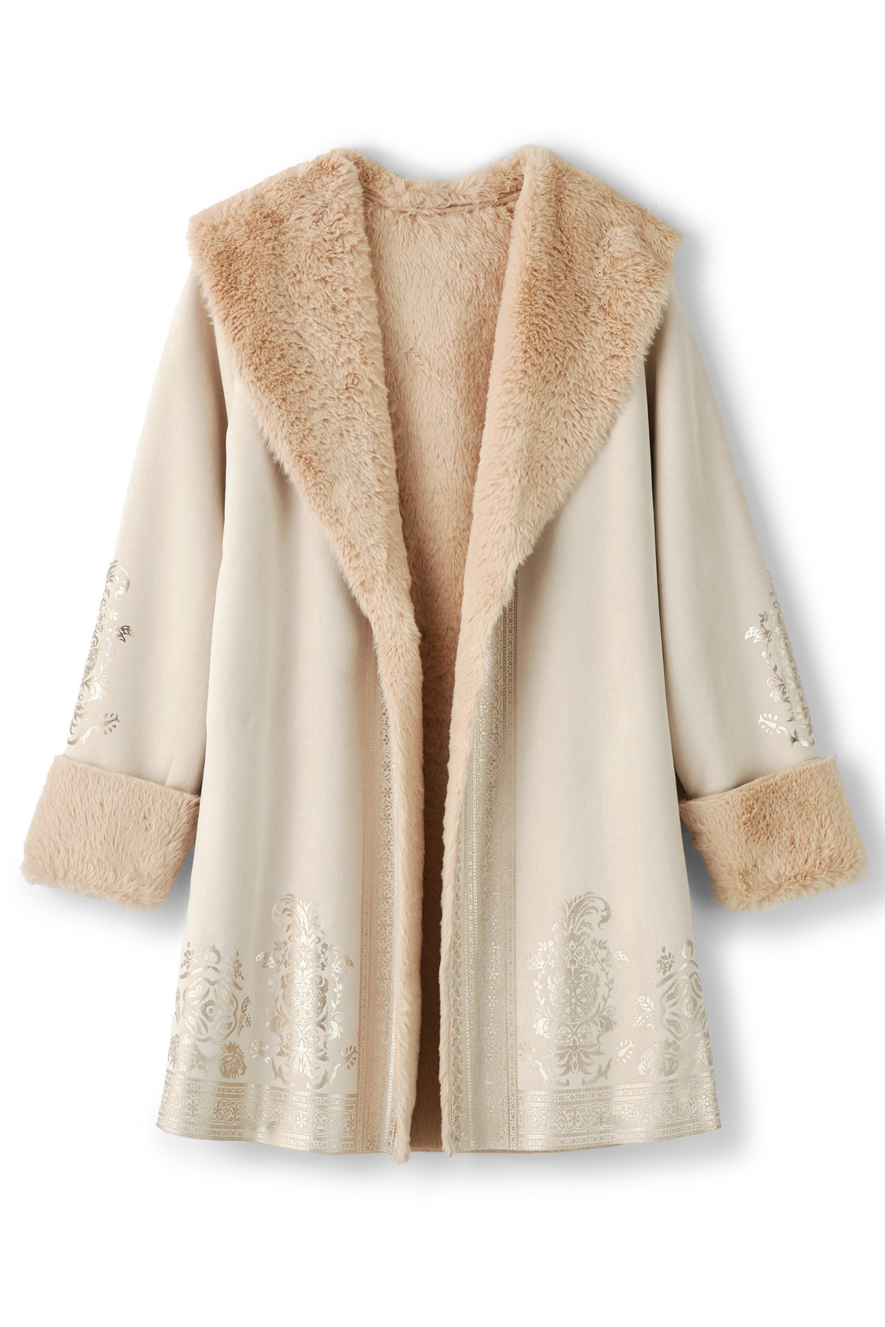 Anastasia Faux Shearling Coat - thumbnail 2