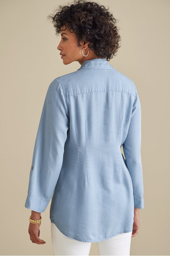 Washed TENCEL™ Tunic - thumbnail 4