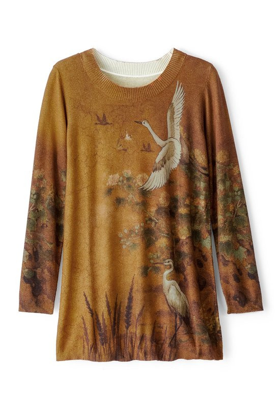 Flight Of Fancy Fine Gauge Sweater - thumbnail 2