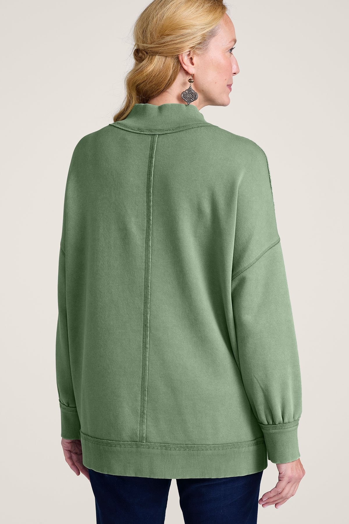 French Terry Fleece Sweatshirt - thumbnail 3