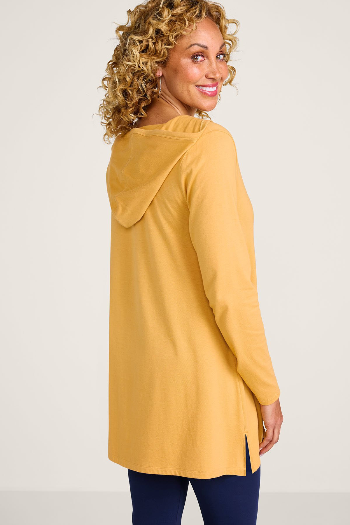 Everyday Knit Hooded Pocket Tunic - thumbnail 5