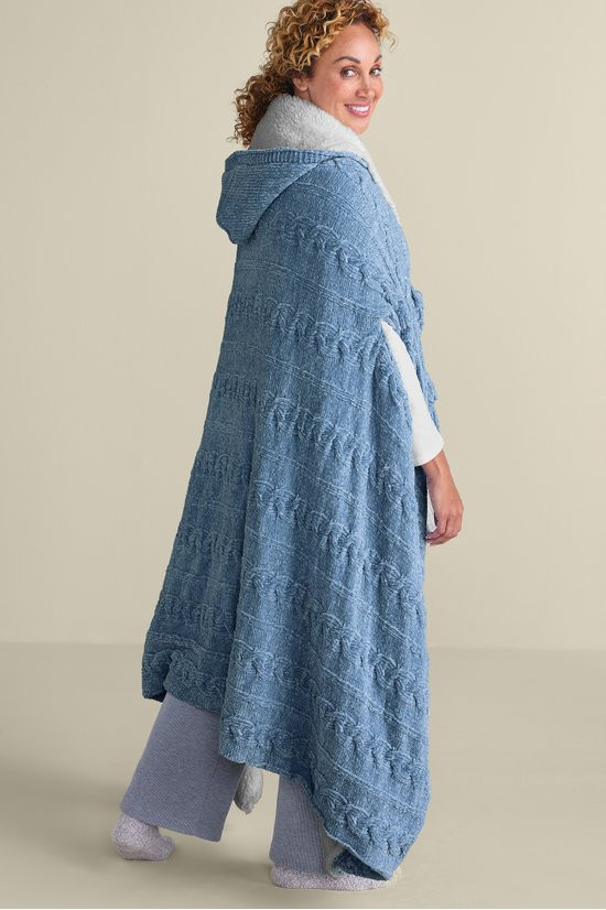 Chenille Sherpa Wearable Throw - thumbnail 9