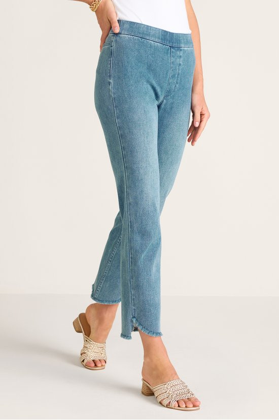 Ultimate Denim Frayed Hem Crops - thumbnail 3