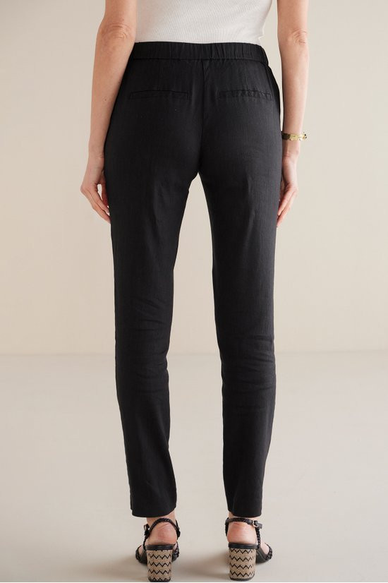 Isla Stretch Linen Slim Leg Pants - thumbnail 5