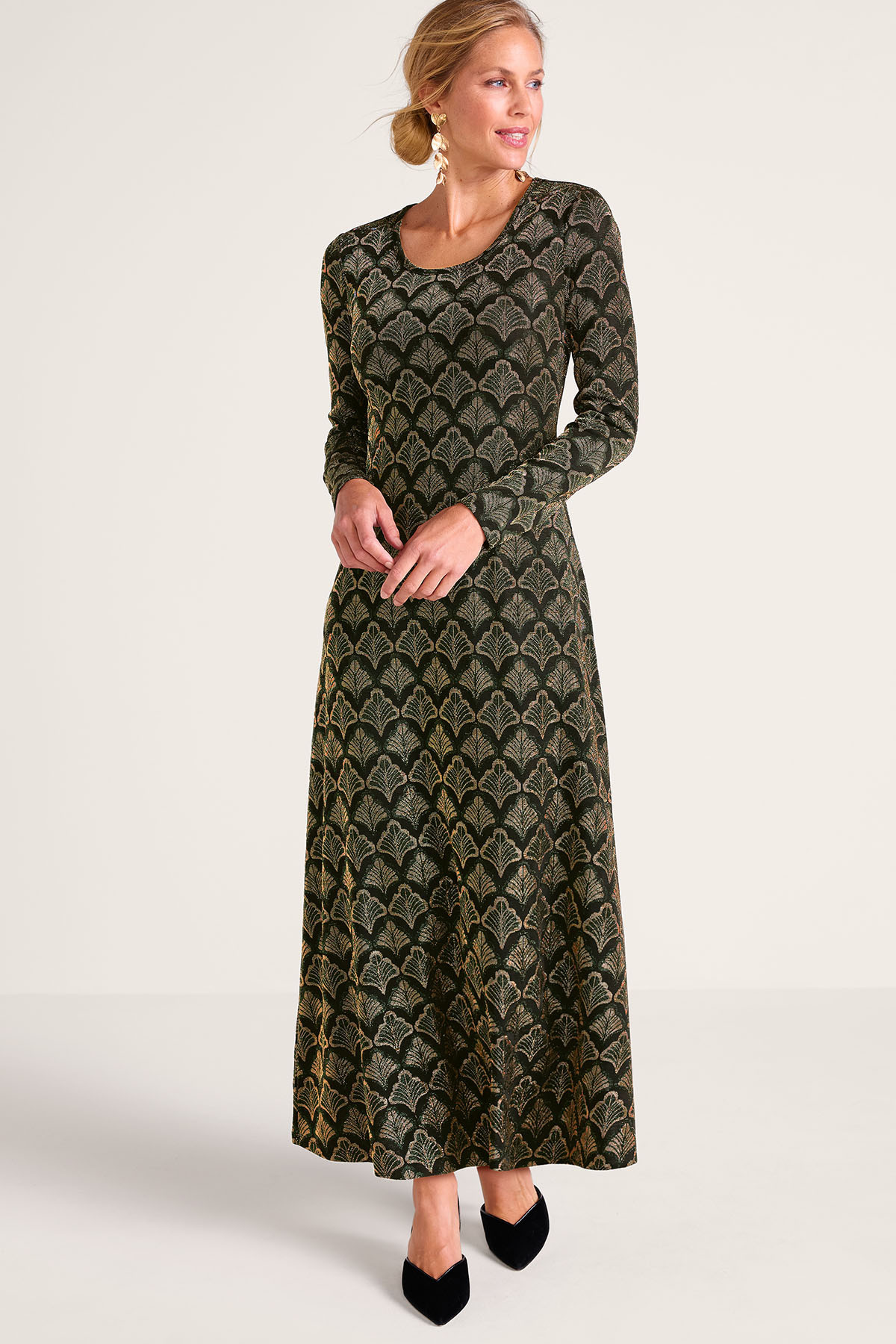 Reverie Jacquard Knit Maxi Dress - thumbnail 2