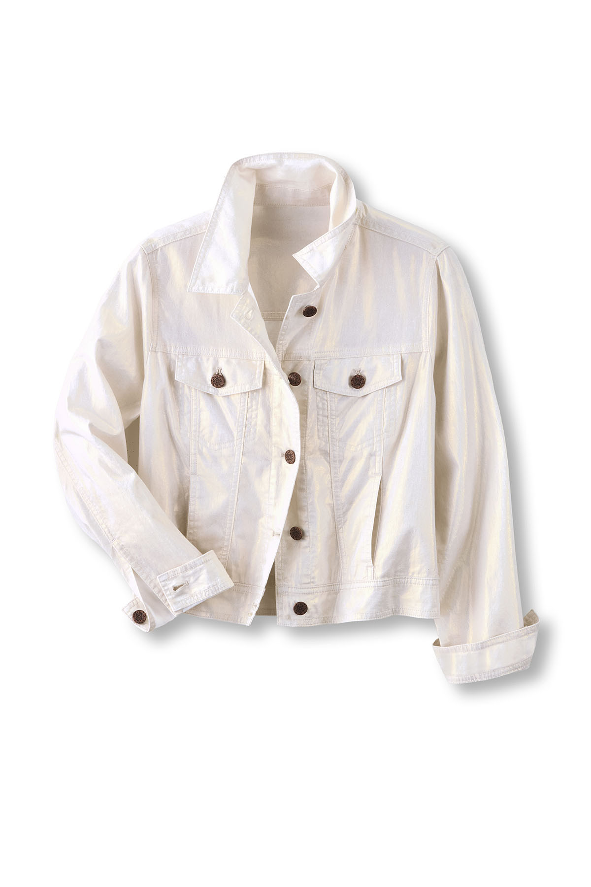 Soft Glow Foil Btn Front Jacket - thumbnail 2