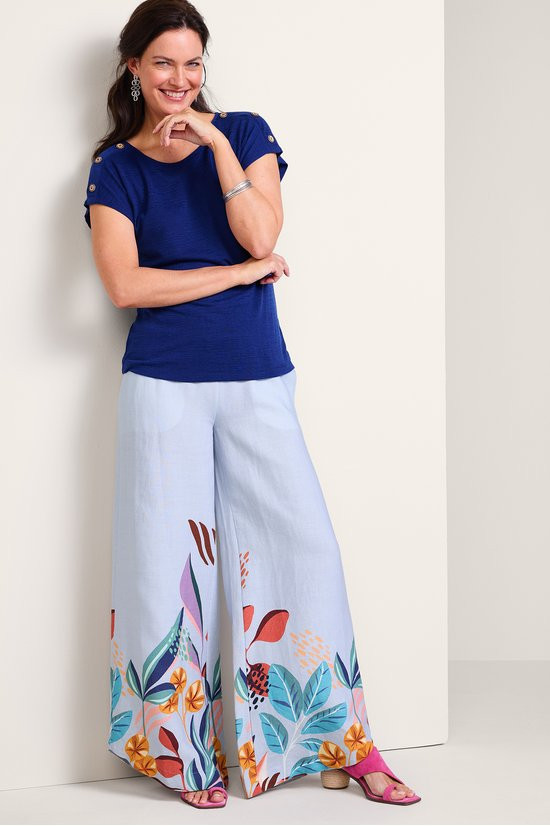 Esperanza Linen Palazzo Pants
