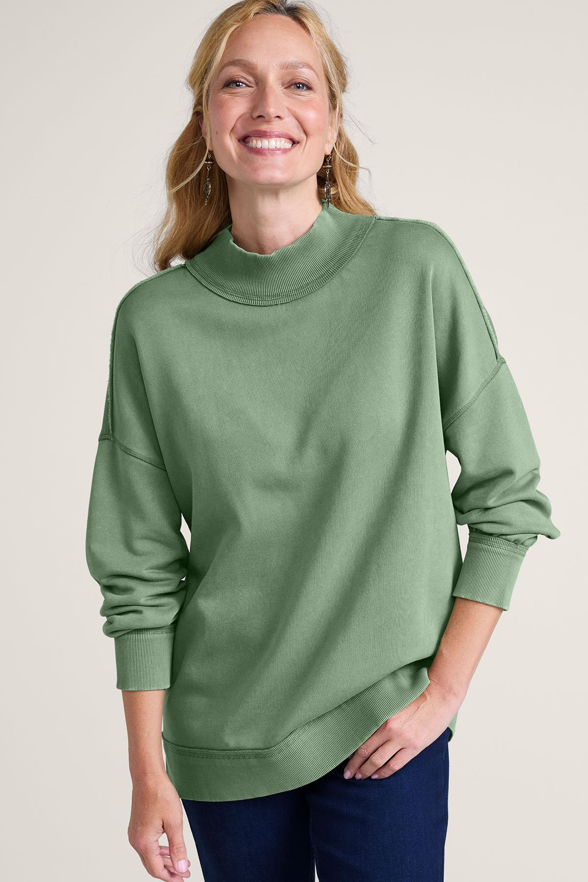 French Terry Fleece Sweatshirt