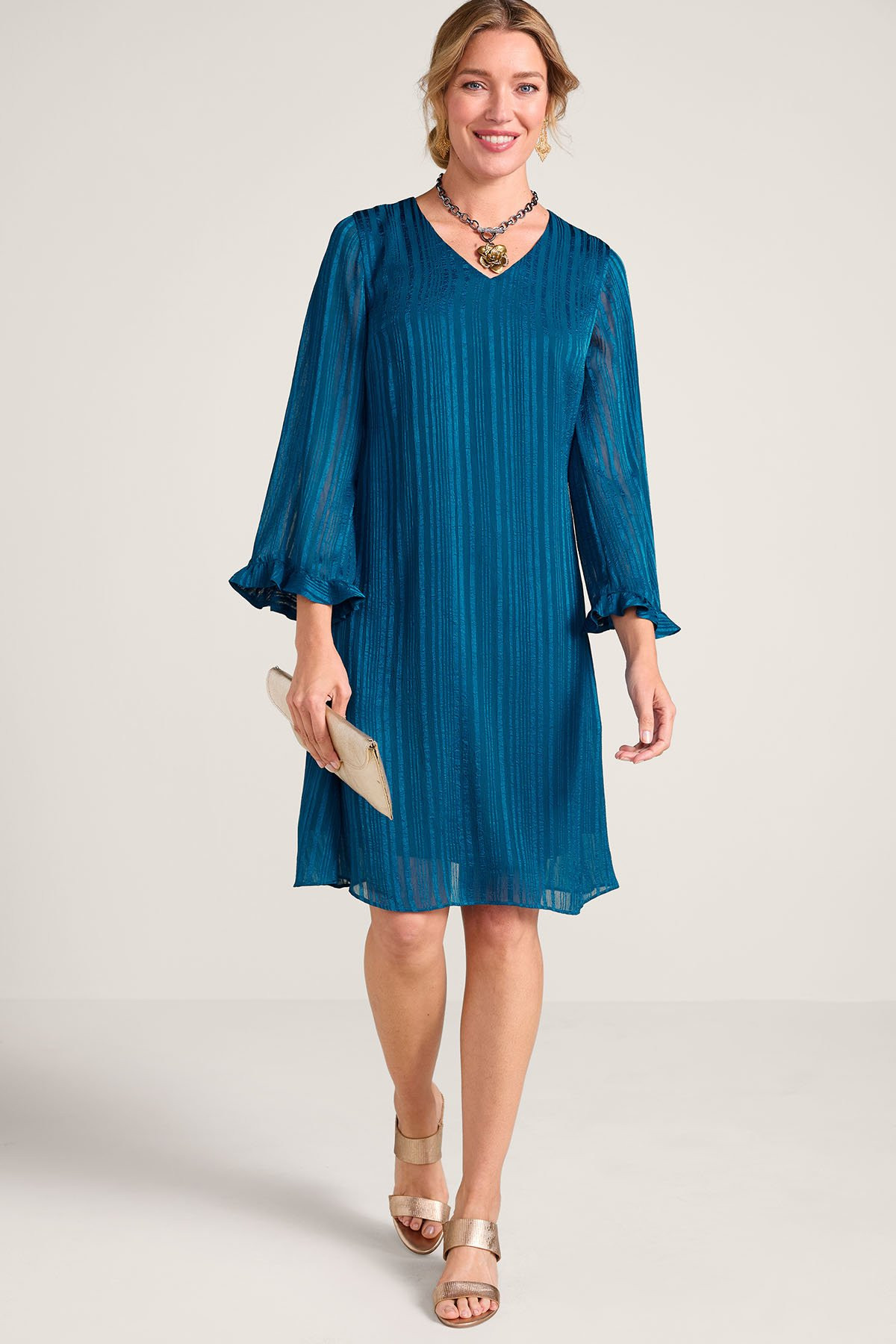 Dulce Flutter Sleeve Short Dress