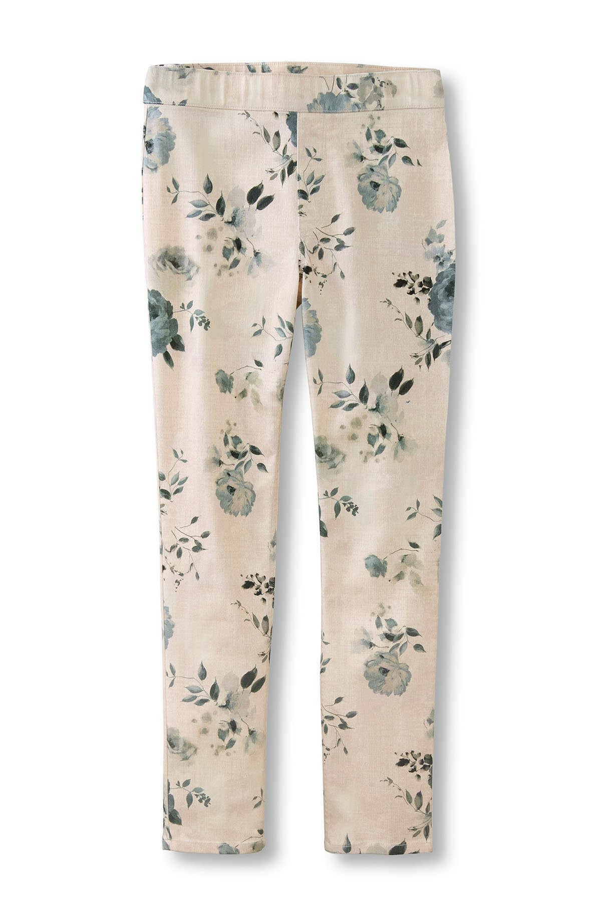 Shadow Floral Slim Leg Pull On Jeans - thumbnail 2