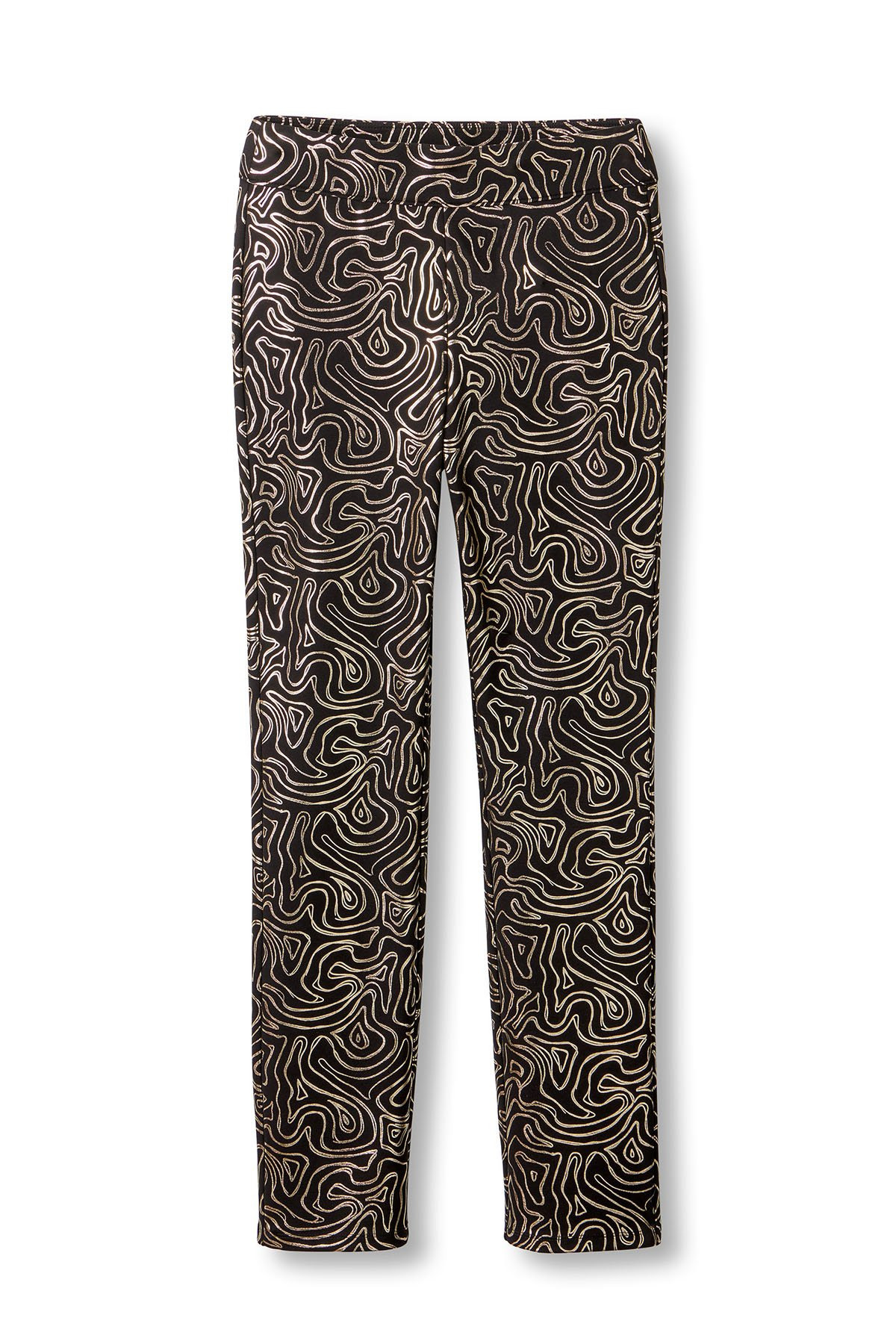 AnyWear Ponte Squiggle Pull On Slim Pants - thumbnail 2
