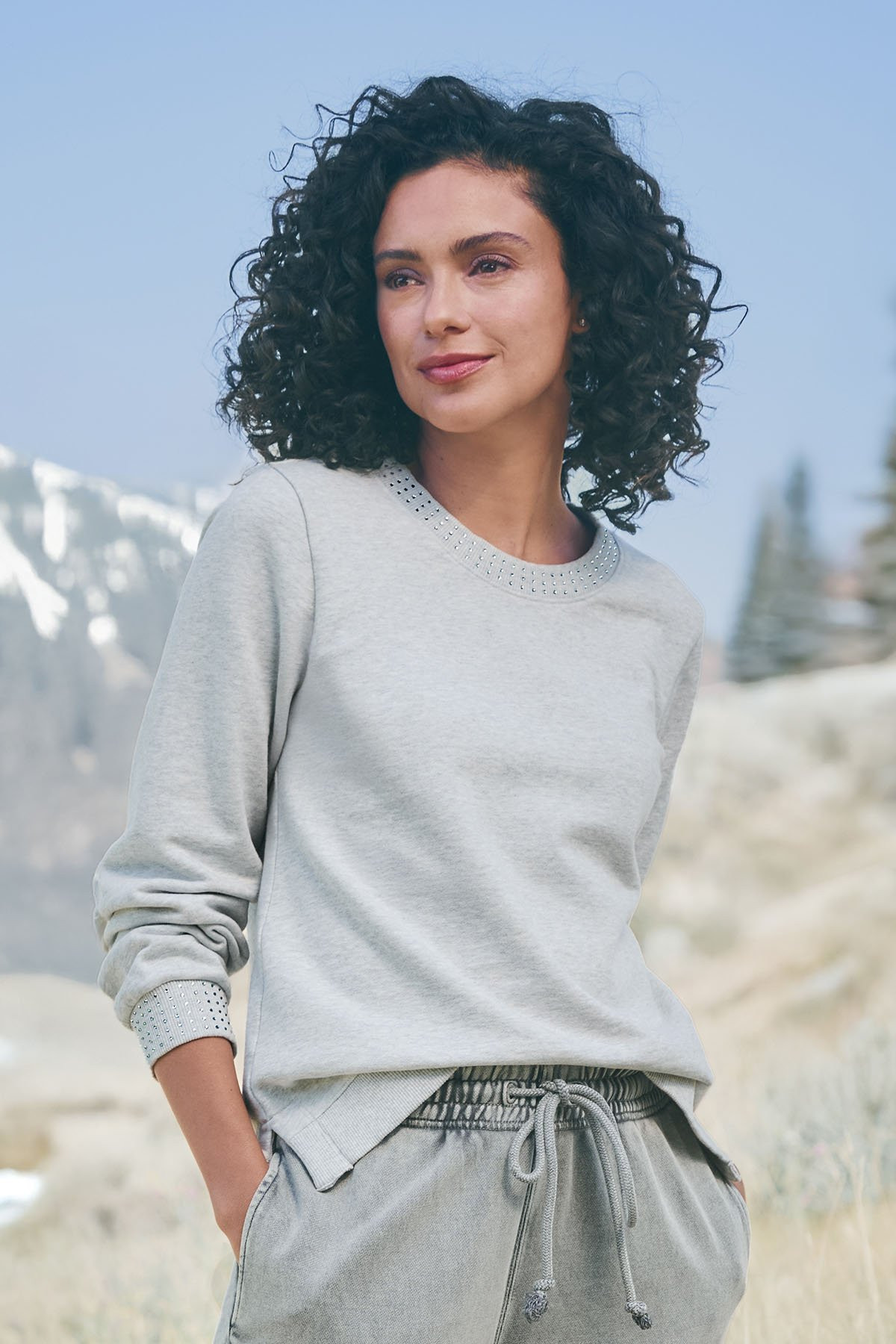Sparkle French Terry Sweatshirt