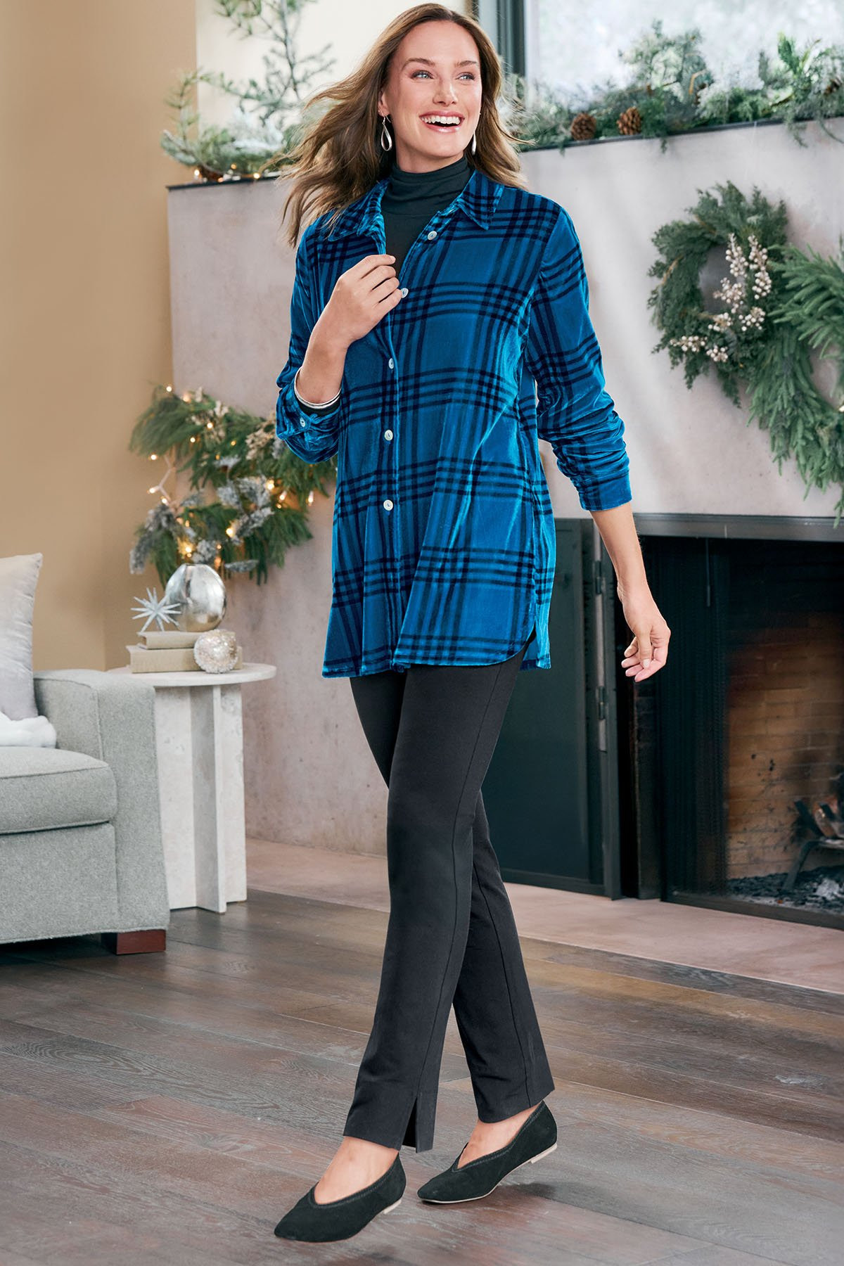 Long Sleeve Pima Turtleneck - thumbnail 9