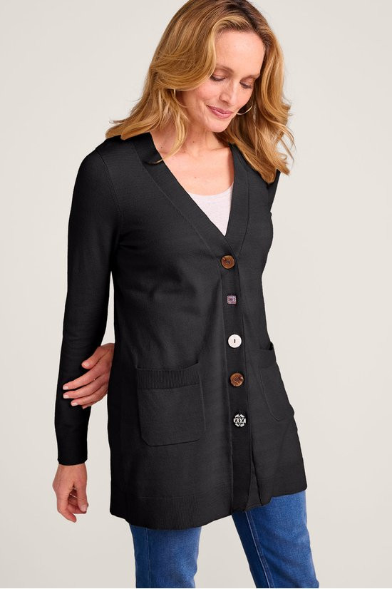 Boutique Button Fine Gauge Cardigan - thumbnail 8